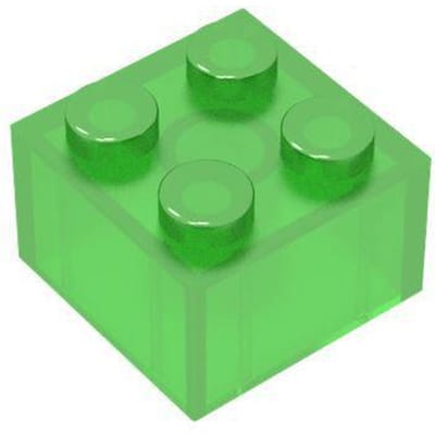 10 Stuks 3003 2x2 Hoog 4 Gat Bouwsteen Mijn Eigen Creatie Kleur Losse Onderdelen Passend Inclusief Steen ZELF DOEN Kinder Speelgoed Assemblage 10PCS green