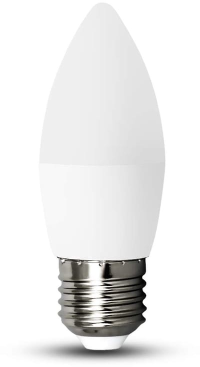 Kwazar Luminaire LED-lamp E27 kaarsvormig neutraal wit Milk peervormig 4W LED-lamp C37 verlichting 350 lm