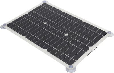 Zonnepaneel - Oplader Batterij - Voertuigen Onderhoud - Monokristallijn Efficiënt - 100W Draagbaar