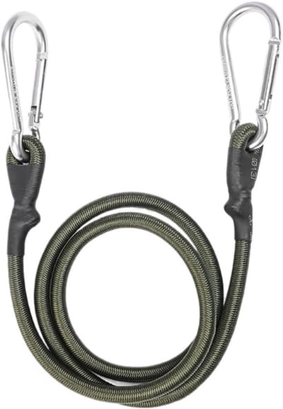 Elastisch Touw - Spanband Bungee - Bagage Vastzetten - Met Karabijnhaak - 93 cm - Groen