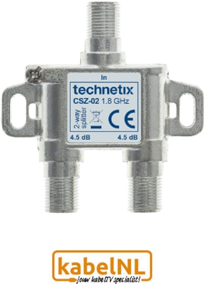 Technetix 2 weg MoCA splitter (Internet over Coax)