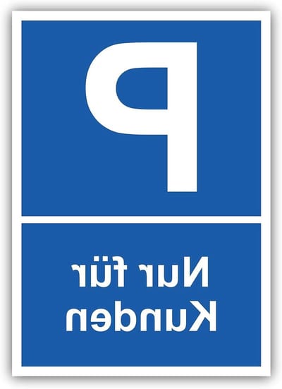 Parkeerplaats Klanten Schild - Waarschuwingsbord - Parkeerplaats Reguleren - Aluminium Composiet - 30 x 21 cm - Grijs