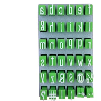 Hoofdletter Alfabet Klei Stempel Embossing Kleine letters Keramisch Artistieke Letters DIY Ambacht Draagbaar