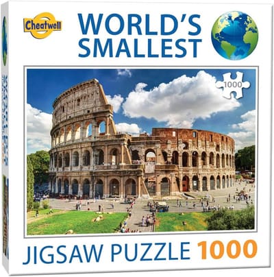 1000 Stukjes Puzzel - Legpuzzel Uitdaging - Ontspannend Tijdverdrijf - Werelds Kleinste Puzzel - 18.5 x 6 cm - Colosseum Thema
