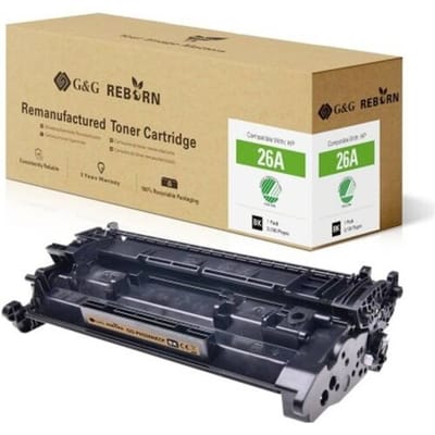 G&G Toner vervangt HP, Troy 26A Compatibel Zwart 3100 bladzijden Reborn remanufactured 21232