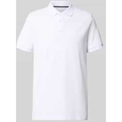 Tom Tailor - Piqué-poloshirt met geborduurd logo - Maat XL - White