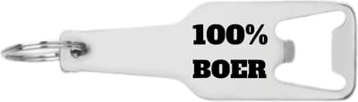 Akyol - boer flesopener - Boer - 100% boer - cadeau voor boeren - afscheidscadeau - 105 x 25mm