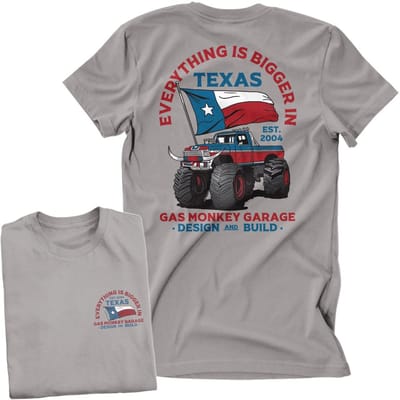 Gas Monkey Garage Everything Is Bigger In Texas T-shirt GMG-1-GMG101-H94-14