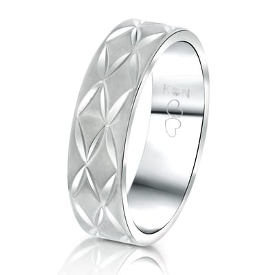 Lucardi Heren Vriendschapsring Bora Bora - Ring - Vaderdag Cadeautje - Staal - Zilverkleurig