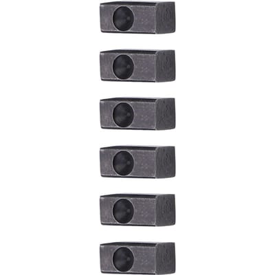 6 stuks Elektrische Gitaar Tremolo Brug Zadel Klem Vergrendelende Snaar Invoegblok gray