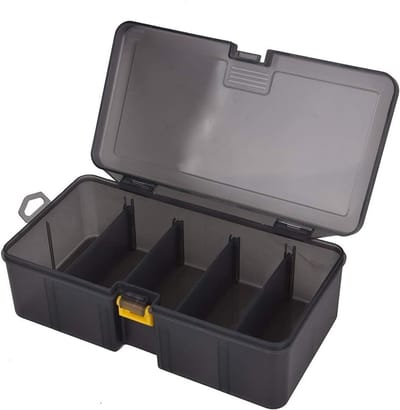 Dubbellaagse visbak voor aas en accessoires, ideaal voor vissers, opbergoplossing en gereedschap