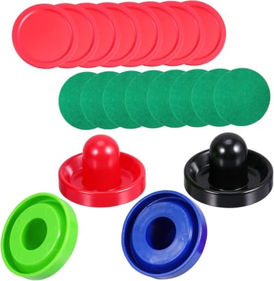 Airhockey Accessoires - Puck Set - Tafelspel Spelen - Ergonomisch Ontwerp - 2 Sets - Diverse Kleuren