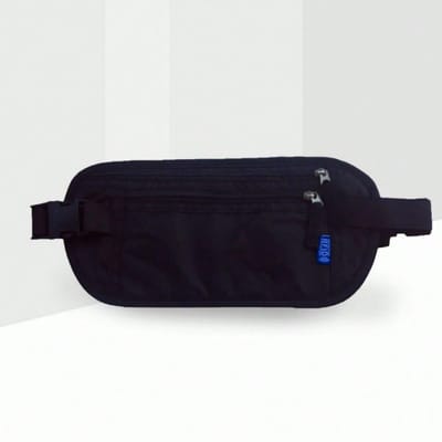 Sac banane invisible sports de course sac téléphone portable équitation extérieure multifonction sac antivol léger noir