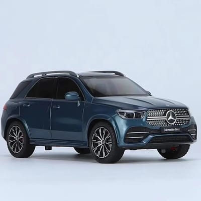 1:Modèle de voiture Jouet Échelle 24 Gls600 Gle350 Portes Ouvertes Son Lumière Amortissement Modèles SUV Collection Cadeaux Pour Enfant gray