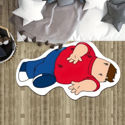 Tapis Cartoon Créatif Aspect Laine pour la Maison - Salon, Chambre à Coucher, Paillasson, Chambre d'Enfant, Décoration Intérieure 80x120cm 31x47inch