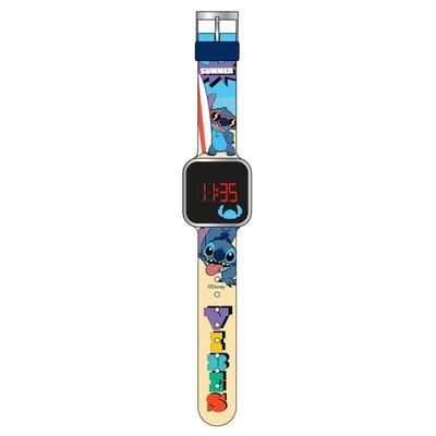 Disney Lilo & Stitch LED Kinderhorloge – Digitaal LED-display – Siliconen Band – Voor Kinderen - Horloge
