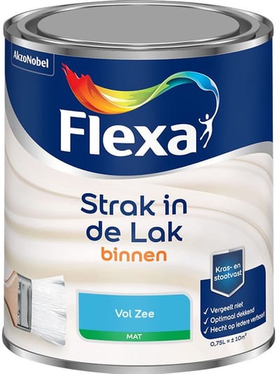 Flexa - Strak In De Lak Binnenlak Mat - Vol Zee - Mengverf - 750 Ml