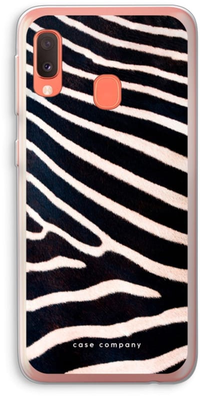 Case Company® - Hoesje geschikt voor Samsung Galaxy A20e hoesje - Zebra - Soft Cover Telefoonhoesje - Bescherming aan alle Kanten en Schermrand