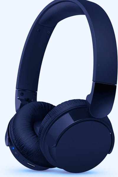 Draadloze Bluetooth Hoofdtelefoon Met 55 Uur Speeltijd - Passieve Noise Isolation & Duidelijke Gesprekken – Zwart