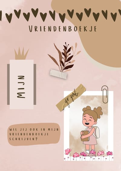 Vriendenboekje meisjes - A5 - Prinses - Stickers en kleurplaten