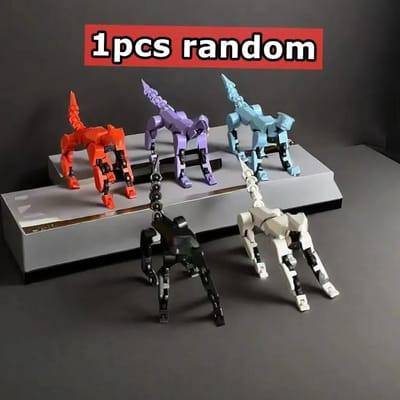Lucky Robot 13 Actiefiguur, 3D Geprint Multi-Gewricht Beweegbaar Robot Actiefiguur, Dummy Robot 13 Actiefiguur voor Kinderen Volwassenen
