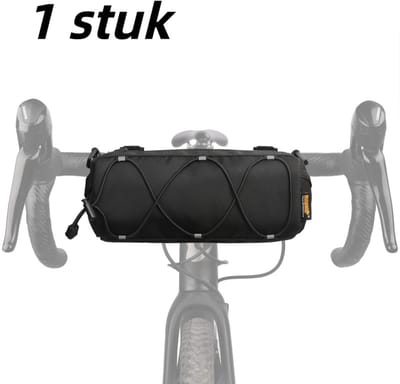 1 stuk - fietstas - mountainbike voordrager tas waterdichte multifunctionele fietstas draagbaar multifunctioneel voordrager - zwart