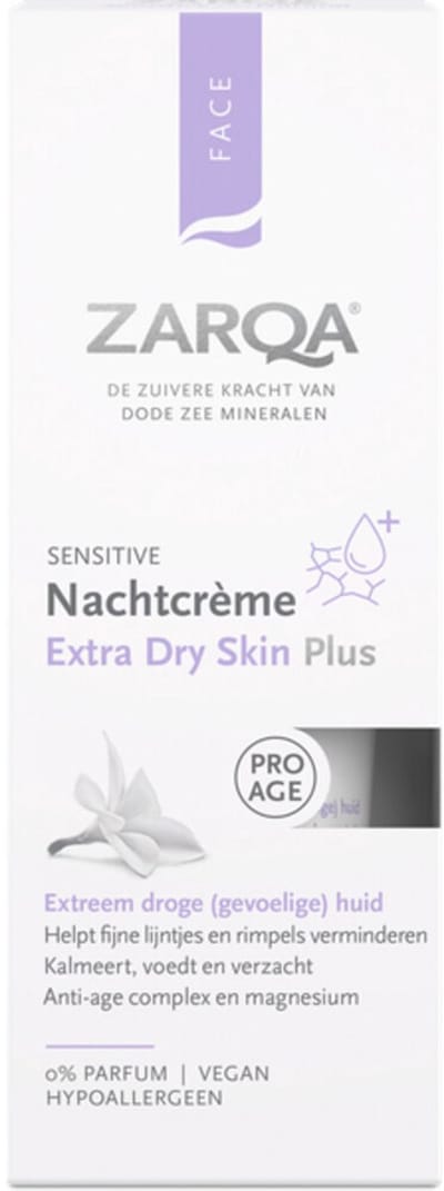 Zarqa Extra Dry Skin Nachtcrème - 3 x 50 ml - Voordeelverpakking