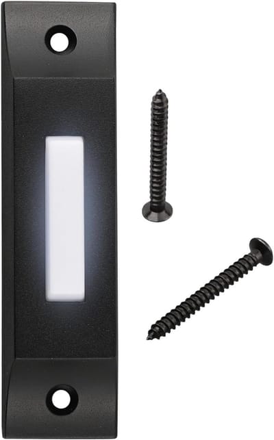 Deurbel Drukknop - Verlichte Knop - Voordeur Toegang - Massief Metaal - Niet Gespecificeerd - Zwart