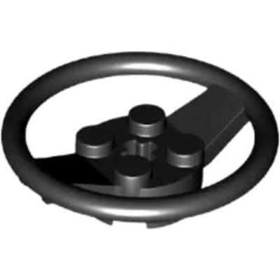 10 pièces 67811 Volant avec 4 goujons au centre compatible Briques de construction jouets pour enfants 10PCS noir