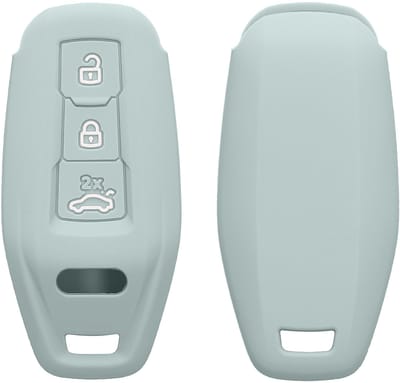 kwmobile autosleutel hoesje geschikt voor Audi 3-Tasten 2025 A3 A5L Q6 A6L Etron SUV Autoschlüssel hoes - TPU autosleutel behuizing - Beschermende auto sleutel case - Sleuteletui in cool mint