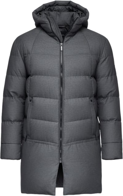 OMBRE Jas - Polyamide - Rits - Effen Grijs S