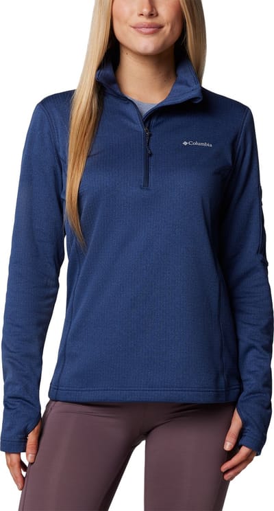 Columbia W Park View™ Grid Fleece 1/2 Zip Women's Outdoortrui - Collegiate Navy - Maat S