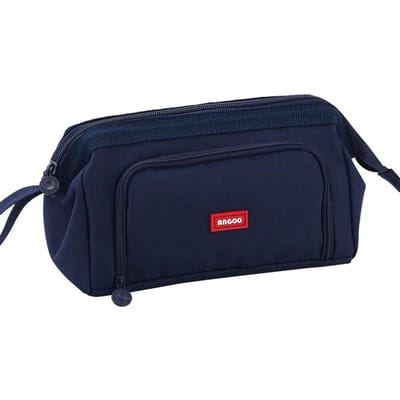 Angoo schattige etui speciale macaron kleur zijvenster canvas grote etui pennenbak opbergzak student school kantoorbenodigdheden Vloot