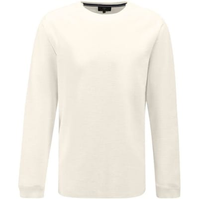 Fynch-Hatton Trui Round Neck Longsleeve Slub Off White / male