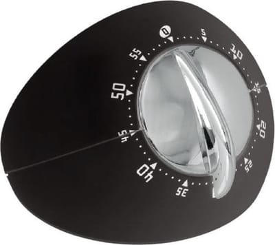 Metaltex Kookwekker Sinatra Design Rvs Zwart/chroom