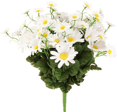 Madeliefjesboeket wit 45cm