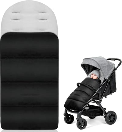 Voetenzak Kinderwagen - Babyslaapzak - Warm Blijven - Waterdicht & Wasbaar - 84 x 40 cm - Grijs