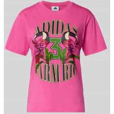 T-shirt met labelprint