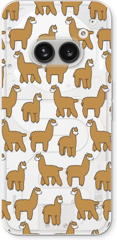 Case Company® - Hoesje geschikt voor Nothing Phone (2a) hoesje - Alpacas - Soft Cover Telefoonhoesje - Bescherming aan alle Kanten en Schermrand