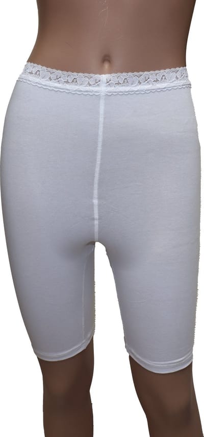 Vanilla - Dames Short Lange Pijp - Egyptisch katoen - Wit - 3XL