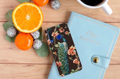 Honor 20 Lite TPU Hoesje Pauw met Bloemen