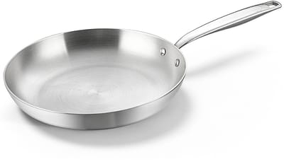 BE Living RVS Koekenpan - Ø 26 cm - Keramisch - Inductie Pan - PFAS Vrij Anti Aanbak - Bakpan - Essential Series