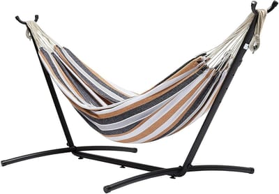 Dubbele katoenen hangmat 200 x 150 cm – Multicolor - Zonder standaard