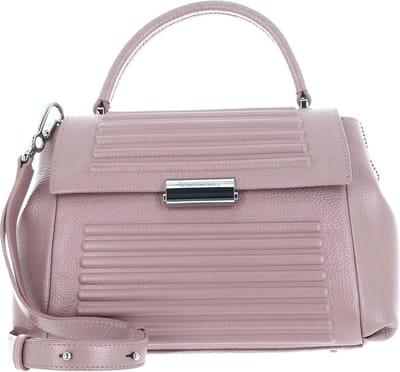 MANDARINA DUCK Leren Handtas Schoudertas I-Con Handbag Rosewood Oud roze