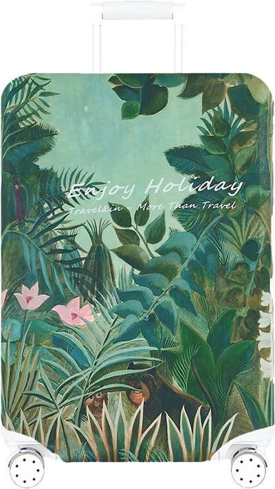 Somstyle Elastische Kofferhoes - Maat S - Beschermhoes voor Koffer - Bagagehoes - Jungle Green