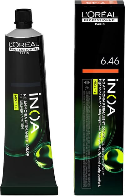 Permanente Kleur L'Oreal Professionnel Paris Inoa Color Nº 6.46 Koperblond (60 g)