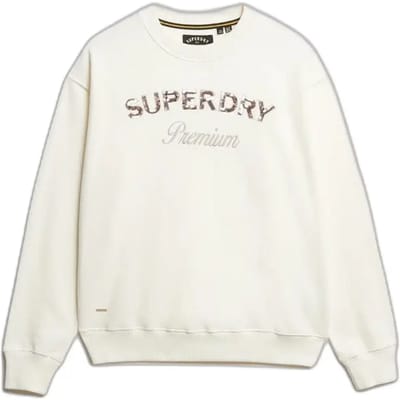 Superdry Premium Design Loose Fit Sweatshirt Wit 2XS Vrouw