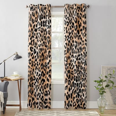 Kleurrijk Luipaardpatroon Raamgordijnen Voor Woonkamer Luxe Slaapkamer Decoratie Gordijnen Keuken Raambekleding Gordijnen 135W x 92H(cm) x1