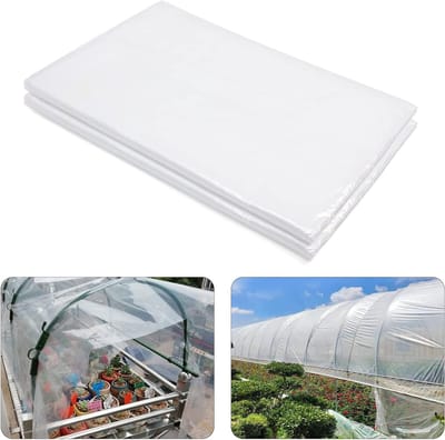 Transparante Plastic Film 2 x 8 m - 100 My Scheurvast en Winterbestendig voor Kassen, Tuinbouw en Tomatenhuizen