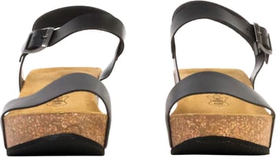 Noga Laura Edge leren sandalen met sleehak